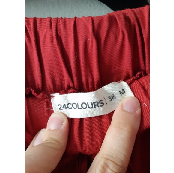 Red Palazzo Pants - Picture 2 of 2